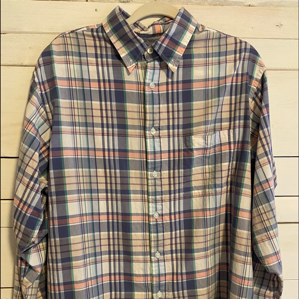 Plaid button down
